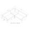 Alaterre Albany All-Weather Wicker Outdoor Gray Corner Sectional Sofa, Weight: 133.2 AWWD0122DD
